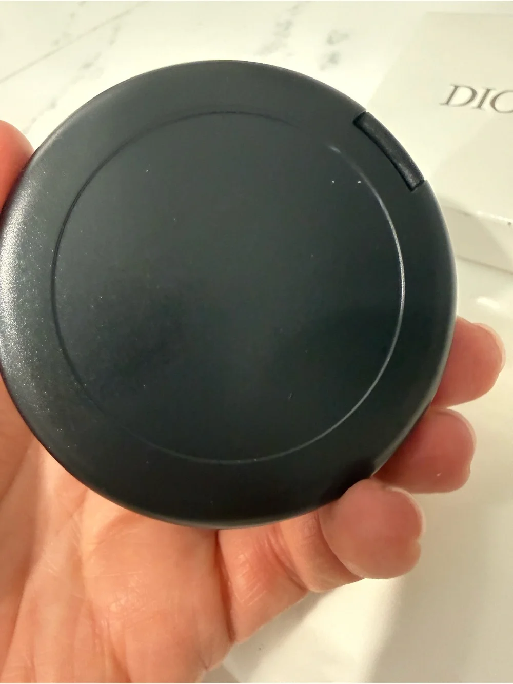 NIB Dior Black Quilted Compact Mirror